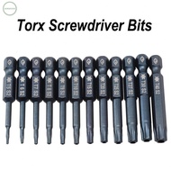 Industrial Grade Torx Screwdriver Bits Set Blue 50mm Electric Screwdriver T5T40