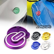 A pair For Yamaha XMAX v3 2025 Tech CNC aluminum alloy badges XMAX side sticker accessories