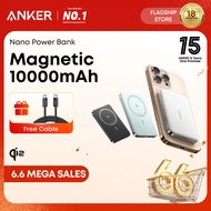 Anker Nano MagGo Power Bank Slim 5000mAh Qi2 15W Portable&Mini with Metal Texture-A1665