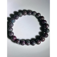 #B676-1 100% Natural High Quality Ruby Zoisite Bracelet 8.7mm