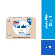 Similac Gold Gain Plus Step 3 Growing Up Milk for Faster Learning BIB (3kg) [Exp 13 Sep 2026 & / Lat