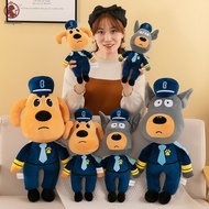 Labrador Sheriff Plush Toy - Doberman Long Doll for Kids Gift