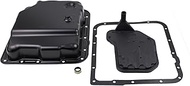 Automatic Transmission Oil Pan with Drain Plug Trans Filter and Gasket Set for 4L60-E 4L65-E 4L70-E