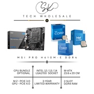 [SK TECH] MSI PRO H610M-E DDR4 M-ATX MOTHERBOARD + INTEL LGA1700 CPU COMBO DDR4 (911-7D48-022)