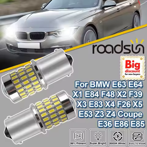 Roadsun 1156 BA15S P21W For BMW E63 E64 X1 E84 F48 X2 F39 X3 E83 X4 F26 X5 E53 Z3 Z4 Coupe E36 E86 E