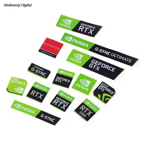 Hot Sale 5pcs/set New NVIDIA GTX GEFORCE Laptop Desktop Label Decorative Sticker