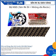 Rk 9mm Chain Sprocket Set + Recto Sprocket Set for Clutch Vehicles