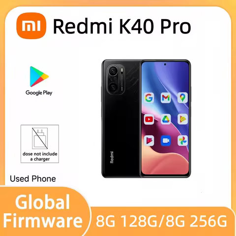 Global firmware Xiaomi Redmi K40 Pro Smartphone Hyper OS 1.0 cecular Snapdragon 888 6.67 inch phone