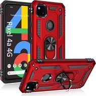 Phone Case for Google Pixel 4a 5G 4G/ Pixel 3A 3 4 XL 5 5A Case, Military Grade Protective Cases Cover with Ring Car Mount Kickstand