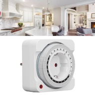 Outlet Timer  Indoor Socket Automatic 15 Minute Increment EU Plug 230V and Play Mechanical for Home 