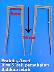 sujen jepit plastik mulsa isi 1kg -+155 biji lebar 5cm panjang 14cm penjepit plastik mulsa