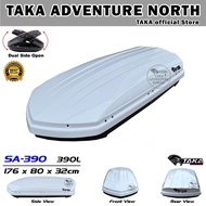 TAKA SA-390 Car Roof Box [Explorer Series] [L Size] [White] Cargo ROOFBOX