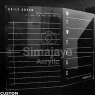 Daily planner weekly planner/ monthly planner acrylic/