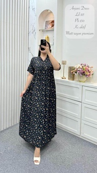 COD || Dress Monna Annisa || Dress Rayon Motif Panjang Terbaru || Daster Panjang Wanita Kekinian Vir