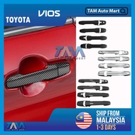 Toyota Vios AC100 (2023-2025) Handle Chrome Black Carbon Design Handle Cover For Vios AC100 2023 TAM
