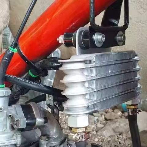 5 Row Universal Oil Cooler 65ml Durable Original Oil Cooler Aluminum Motorcycle Engine Radiator for 