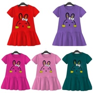 Latest Cute Emo Motif Ruffled Children's Dress Ages 2-9 Years/ Latest Cute Emo Motif Ruffled Childre