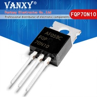 5pcs FQP70N10 TO220 70N10 TO 220 70A 100V N Channel Field Effect MOS Tube