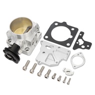 Racing 64mm Black/Silver Pro Series Individual Throttle Body Assembly For 1999-2005 Mazda MX-5 Miata