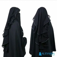 Butterfly niqab 2 layer butterfly niqob yaman niqab veil Khimar Chiffon