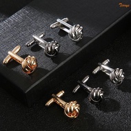 TER Round Knot Cufflink Studs Men Shirt Cufflink Jewelry Shirt Accessories