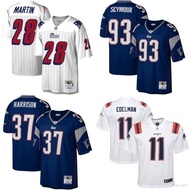 FZ New England Patriots NFL Football Jersey Martin Edelman Harrison Seymour Top Legend Jersey Sport Tee Unisex ZF