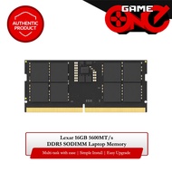 Lexar 16GB 5600MT/s DDR5 SODIMM Laptop Memory (LD5S16G56C46ST-BCS)