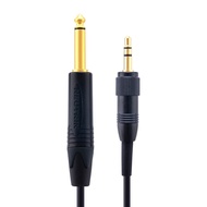Mogami Belt Pack Instrument Cable for Wireless Instrument Systems 1/4" TS To 3.5mm Locking TRS Male Plug Right Angle Straight