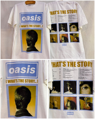 oasis วงดนตรี WHATS THE STORY เสื้อยืดวงใหม่ New band T-shirt