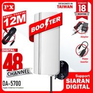 Antena TV Digital DVBT2 Indoor Outdoor Booster Antenna Analog 4K PX DA-5700
