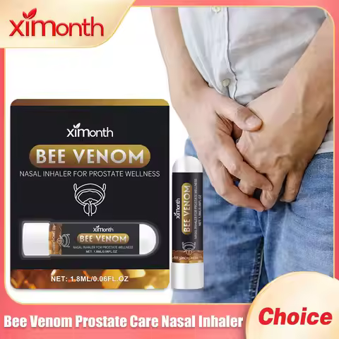 Ximonth Bee Venom Prostate Care Nasal Inhaler Refresh Awakening Energy Improve Fatigue for Men Priva