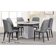 Dining Marble Round 1+6 Limited Stock ( Delivery By seller )
