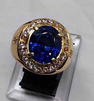 CINCIN BATU PERMATA KING ROYAL BLUE SAFIR ASLI BANGKOK TOP QUALITY