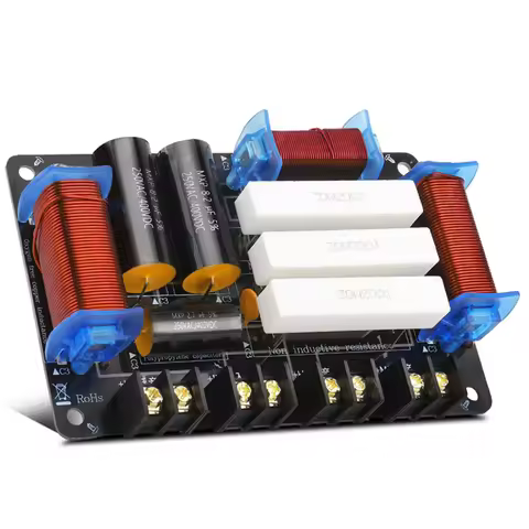 【HOME-TOOLS!】Speaker Crossover 600W 4 Ohm/8 Ohm 3 Way Speaker Divider 1 Tweeter 1 Bass 1 Mid For 8/1