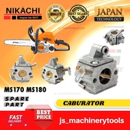 STIHL Chainsaw Caburator MS170 MS180 Karburetor Chainsaw Spare Part NIKACHI PART