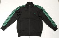 義大利品牌 Kappa 男女款 經典潮流 吸汗速乾 針織外套 運動外套 休閒外套 (371U6EW-005)黑/綠