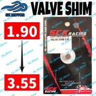 SCK Racing RS150 RS-X Valve Shim Valve 100% Original SCK Racing (1.90 mm - 3.55 mm) RS 150