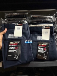 ชิโน่K7ขากระบอกใหญ่ ปลายขา10-11 ดำ&กรมchino ผู้ชาย