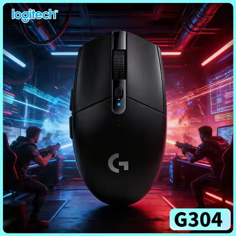 Logitech G304 Wireless Gaming Mouse 12000 DPI HERO Sensor LIGHTSPEED 1ms 9-Month Battery Comfort Des