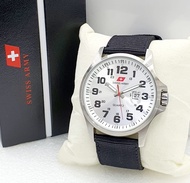 Swiss Army 2315 Original Jam Tangan Pria Tali Kanvas Fre Box Garansi 1 Tahun