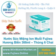Box of 6 Bottles 300ml - FUJIWA Water Ion Mouth With Sea Flavored Salt - Ship Nationwide
