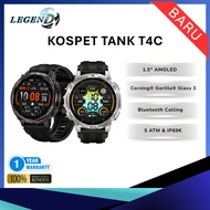 KOSPET TANK T4C Original Smartwatch | Military-Grade Design | 1.5″ AMOLED Display | 5 ATM & IP69K