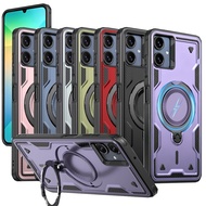 For Samsung A05 A06 A07 Wireless Charging Magnetic Rotating Stand Phone Case Cover