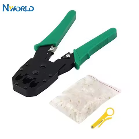 3in1 Network Cable Crimping Pliers Tool Kit With 10 PCS RJ45 8P8C Network Cable Connector for Cat5/5