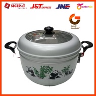 Maspion 30cm multi-purpose pan + glass lid pgunk30