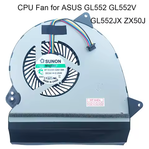 Computer Fans Cooler Laptop CPU Cooling Fan For ASUS ROG Strix GL552 GL552J GL552V GL552JX GL552VX G