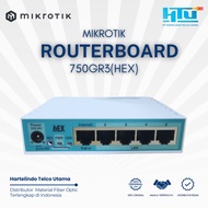 MIKROTIK MICROTIK RB750GR3 HEX 5 PORT GIGABIT OS Lvl 4, 2x 880MHz/256mb, USB port