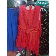 Red princess dress 18-23 kg MS59