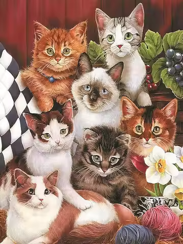 Cats Jigsaw Puzzle 500/1000/1200/2000 PCS Jigsaw Puzzles for Gameroom Bedroom Livingroom Party Birth