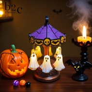 Phoenix B2C Soft and Warm Night Lamp Handcrafted Glass Night Light Spooky Halloween Ghost Night Ligh